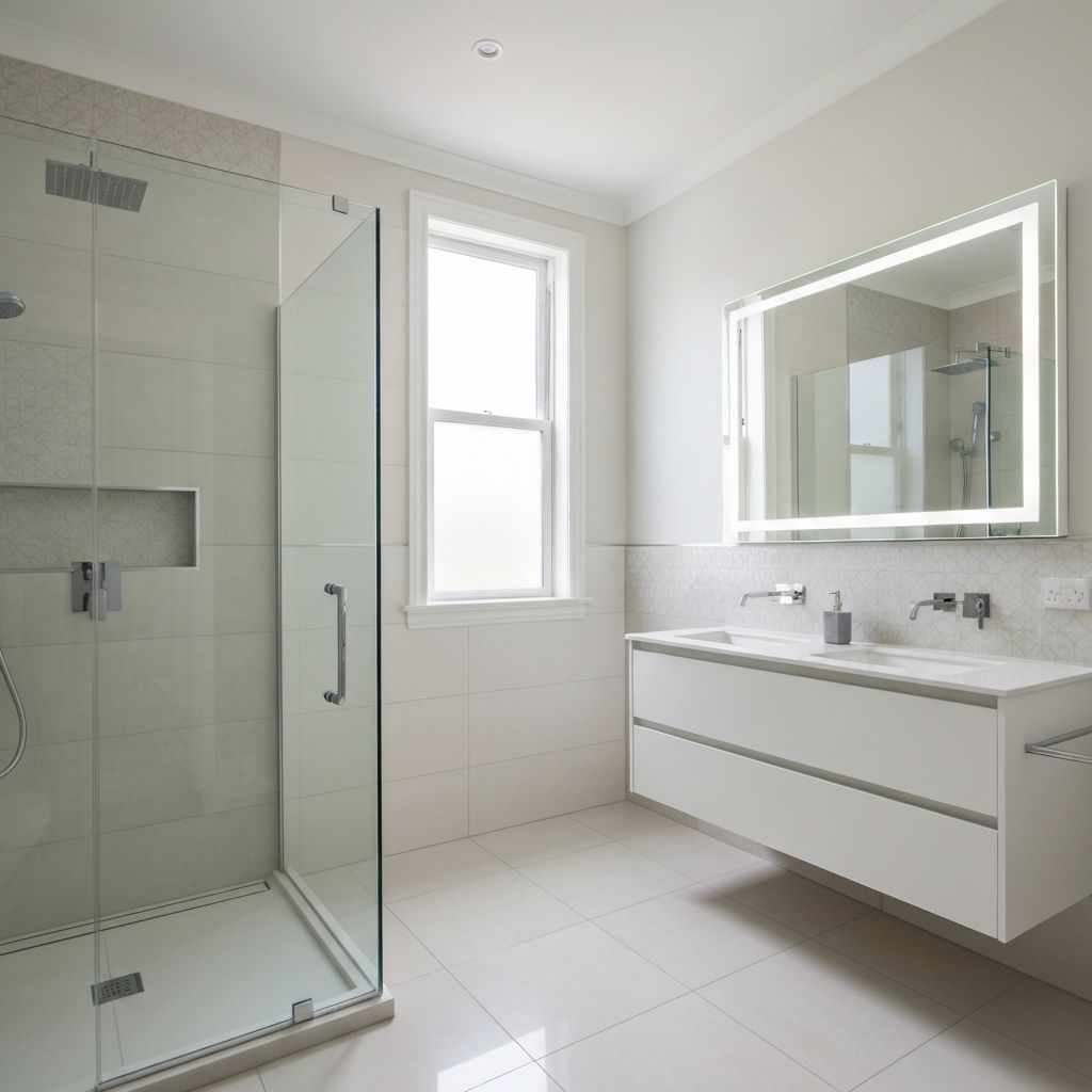 After full bathroom renovation in Oakville - modern finishes